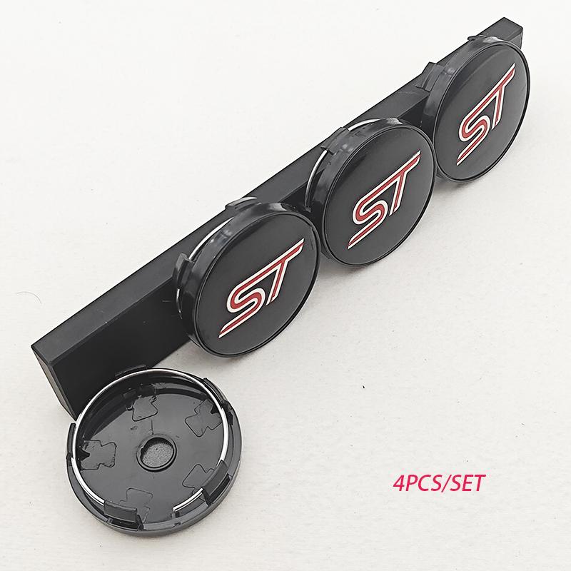 

4pcs 60mm ST Line Car Wheel Center Hub Caps Rim Cover For Ford Focus Mondeo Mustang Fiesta Kuga MK2 Everest Escape Accessories