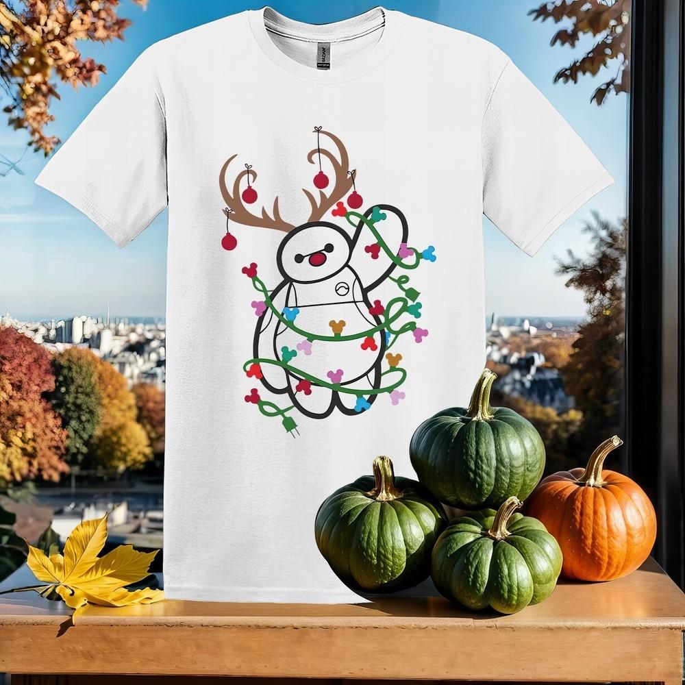 

Baymax Christmas Lights T-shirt Kids Hoodie Men Women Unisex Tshirt SX65 4XL