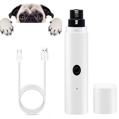 Schmerzloser Nagelknipser für Katzen und Hunde, Pfoten-Nagelschneider, elektrischer Haustier-Nagelschleifer, Pflege-Trimmer, Zubehör, USB wiederaufladbar