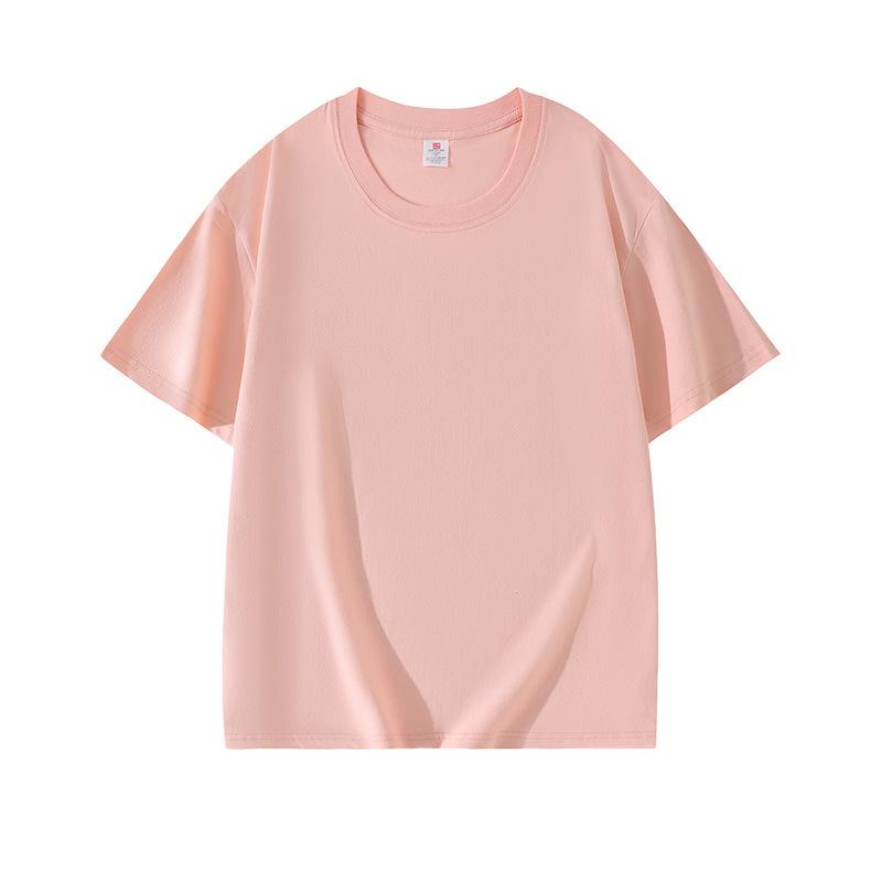 VEZFAA Women's Fashion Casual Solid Color Print Summer Spring Short Sleeve O-Neck Blouses & Shirts