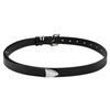 Minimal Cowhide Leather Belt [ Black ]