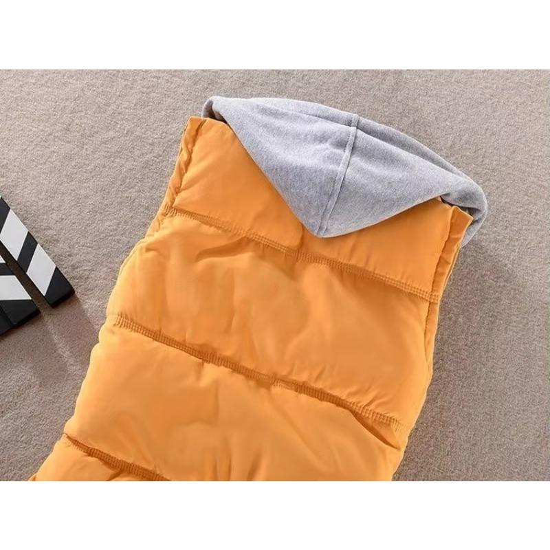 Women Cotton Vest Winter Coat Casual Pocket Casual Hooded Waistcoat Sleeveless Jacket Autumn Warm Vest Parkas