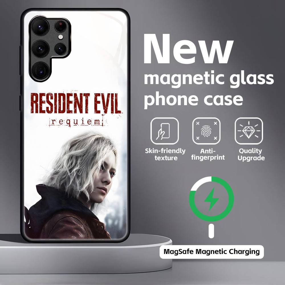 Resident Evil 9 Phone Case For Samsung S26 S25 S24 S23 S22 S21 Plus Ultra Note20 Glass Magnetic Case
