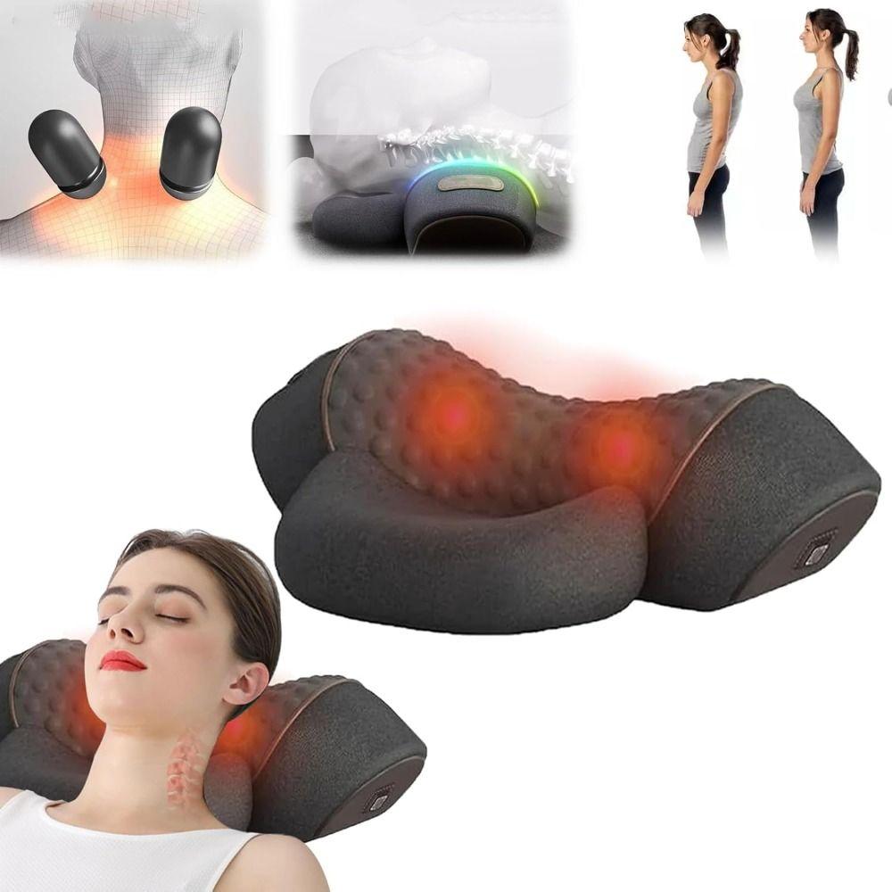 3-in-1 Neck Massage Pillow Memory Foam Neck Massager  for Neck Stretcher Massage Relaxer