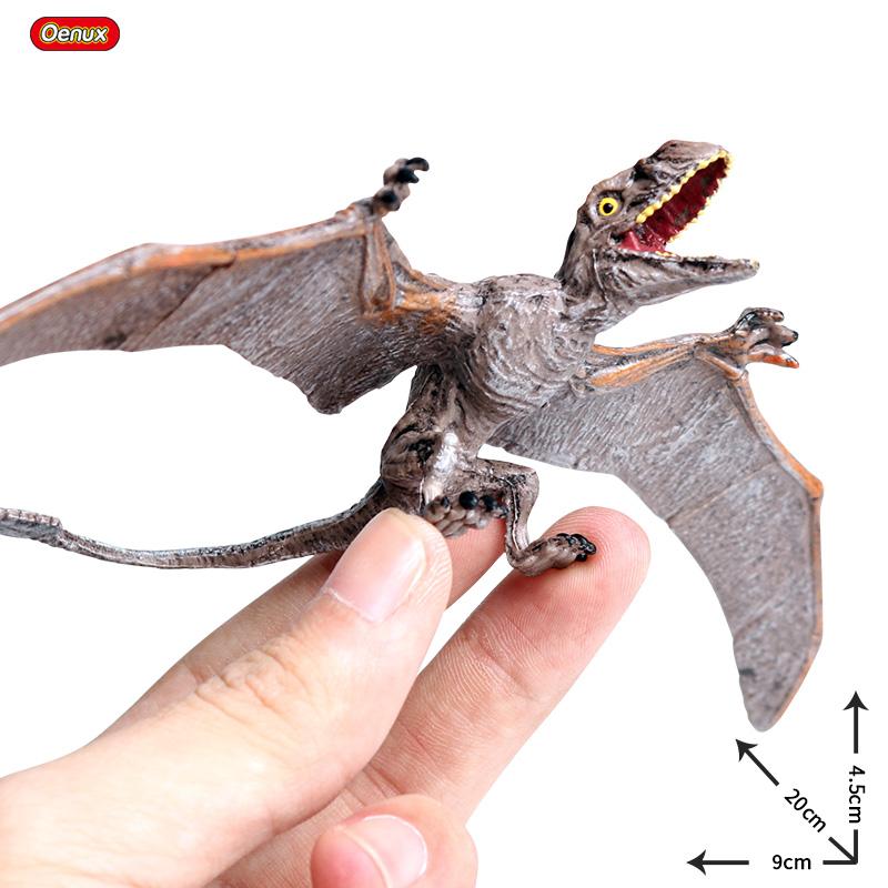 Oenux Mini Jurassic Stegosaurus Saichania Solid PVC Dinosaur World Animal Model Action Figures Collection Toy For Kids