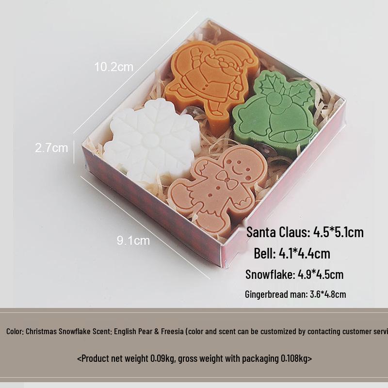 

Праздничный подарочный набор ароматических свечей «Снеговик и пряник»