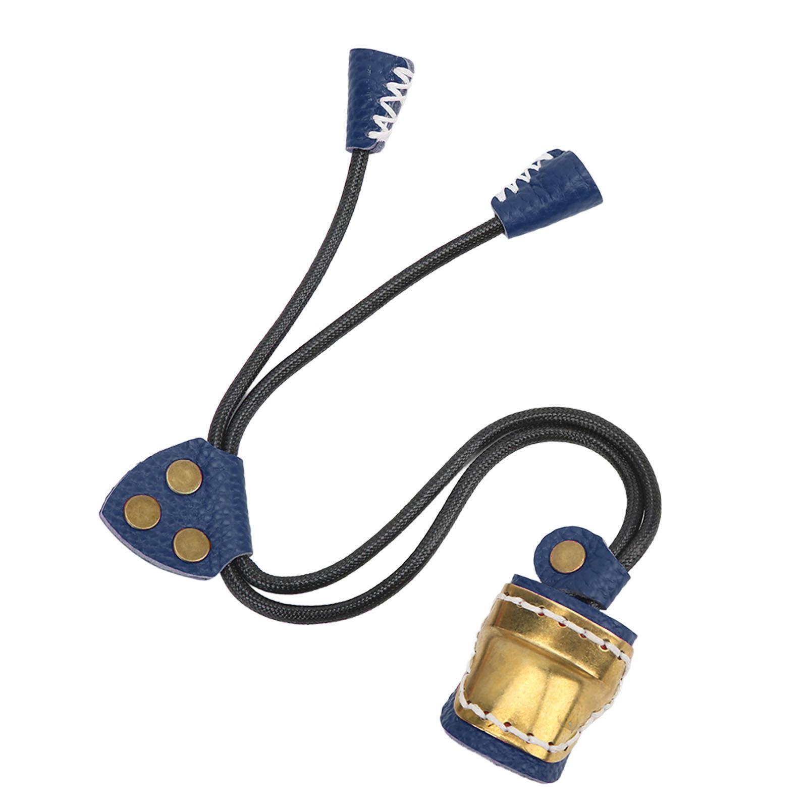 

Leather Archery Thumb Ring Archery Finger Protector Guard for Traditional Bow Shooting Blue