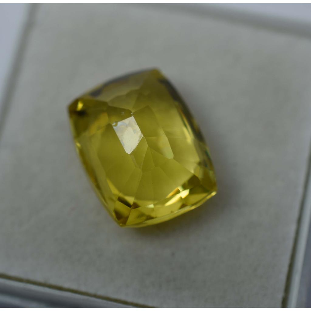 8.2 Ct Natural Yellow Sapphire Cushion Cut   Earring Size Loose Gemstone