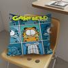 Cartoon Garfield Cute Cat Cushion Cover Car Throw Pillow Case For Sofa Car Christmas Gift 40X40Cm 45X45Cm