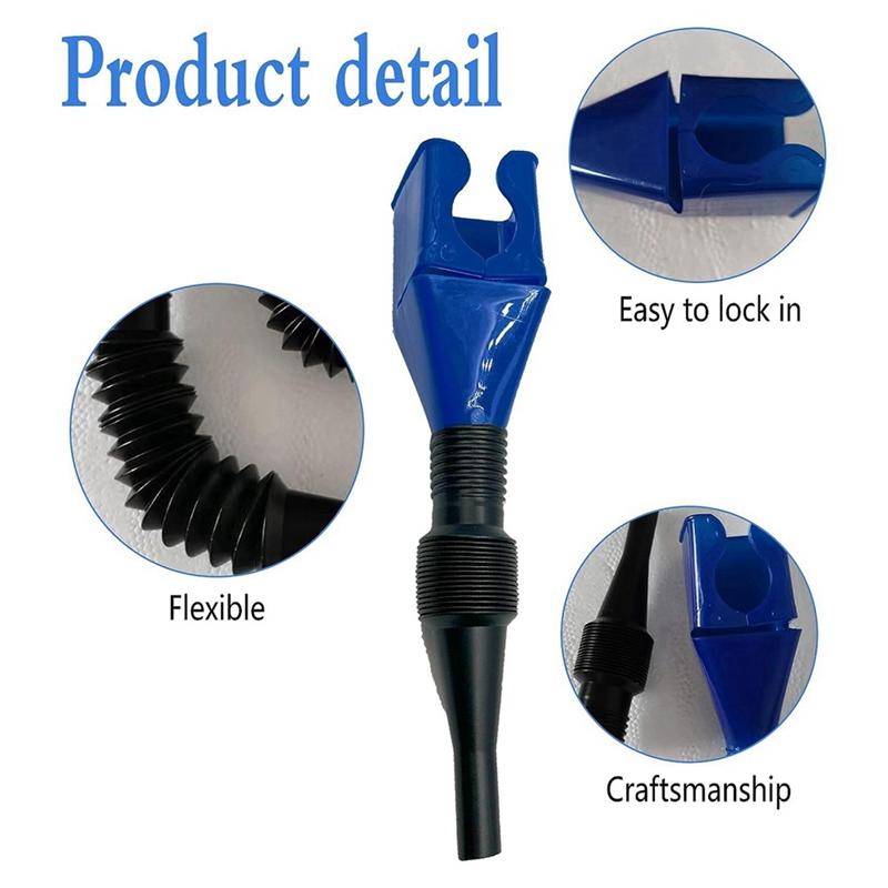 4Pcs Multi-Function Pour-Free Funnel Snap-On Funnel For Automobile Oil And Household Use