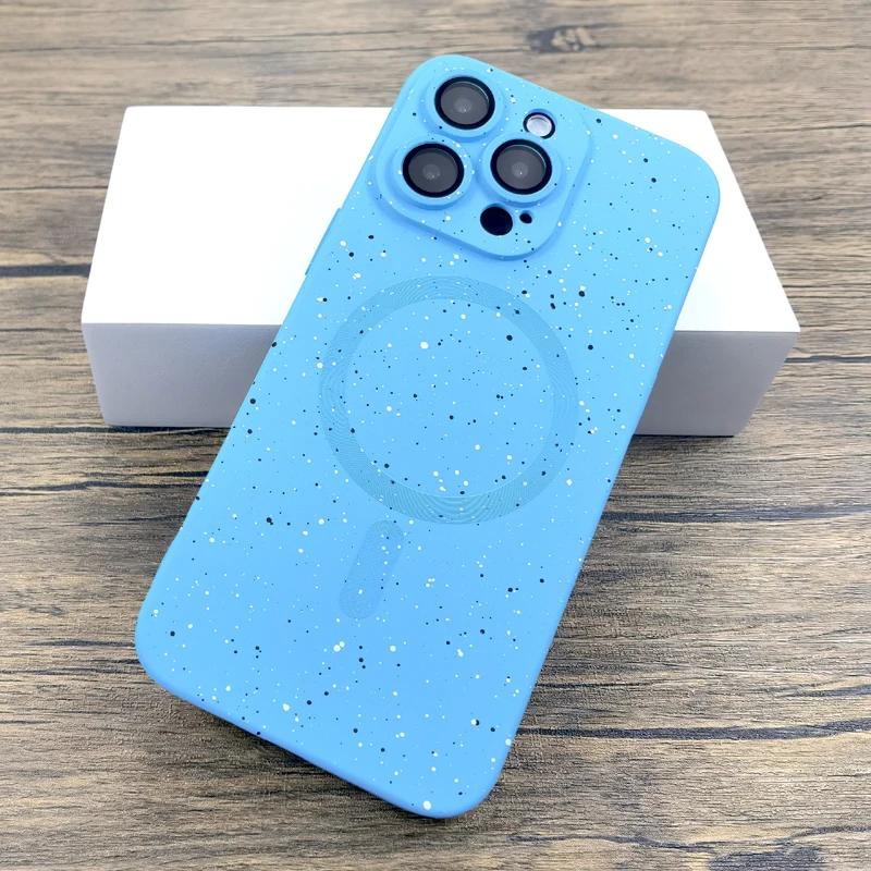 Luxury Silicone Case For iPhone 17 16 15 14 13 12 11 Pro Max Plus 16Pro 15Pro 14Pro 13Pro For Magsafe Mag Safe Charge Covers