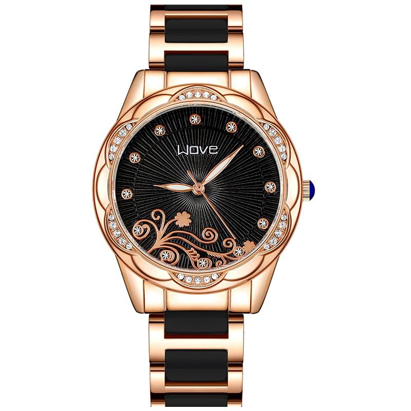 Free Shipping For A Limited Time, Women'S Non-Mechanical Watch With Diamonds, Imitation Ceramic Quartz Watch, Women'S Simple Temperament Luminous