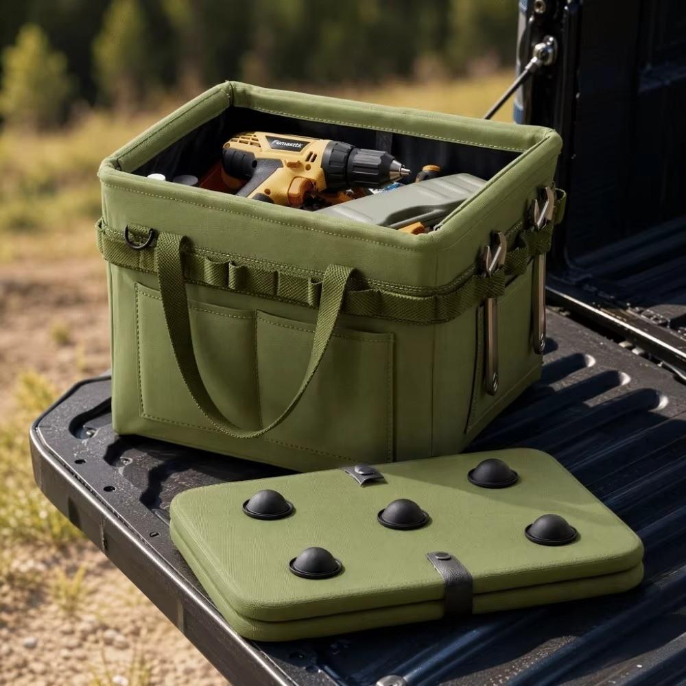 Thickened Tool Storage Organizer Multifunctional Hardware Carry Pouch for Car Repair