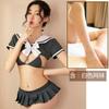 Sexy Lingerie Three-point Pajamas Uniform Suit Seduction Flirting Bed Passion Student Outfit Small Boobs Show Big