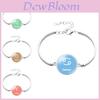 Stylish Zodiac Constellation Alloy Bracelet Unisex Fashionable Simple Design Jewelry