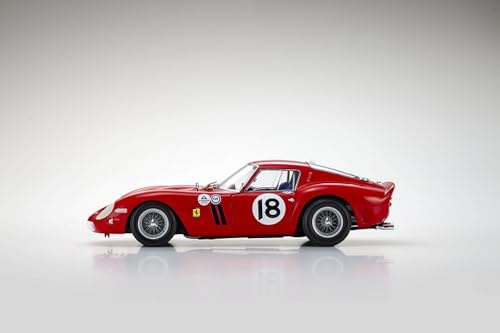 Kyosho Original 1/18 Scale Ferrari 250GTO 1963 Daytona 3h #18 (Red) Finished Product KS08438F
