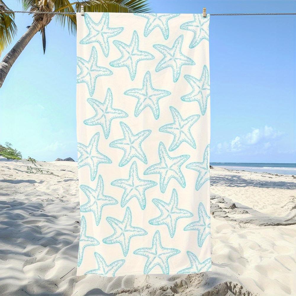 

Starfish Pattern Beach Towel, Ideal for Summer Beach Trips Pool Days W30*H60(CM)