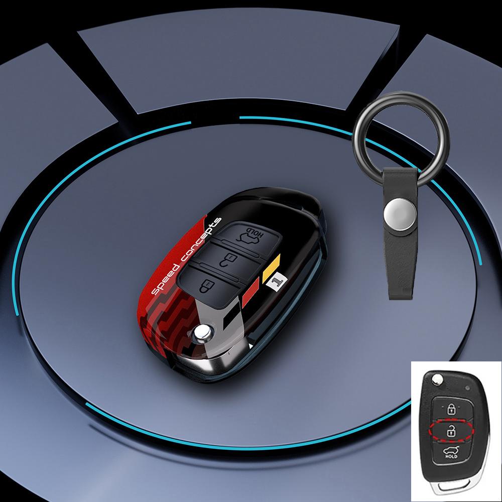Graffiti Auto Key Fob Cover Fit For Hyundai Elantra Verna Solaris 2005 2006 2007 2008 2009 2010 2012 2011 2013 2014