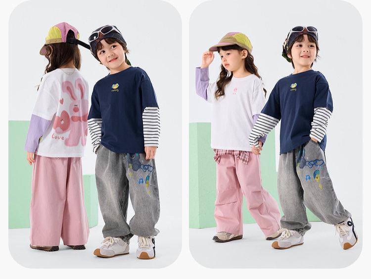 2026 Spring Girls' Wide-Leg Cargo Pants - New Arrival by Dudu Home