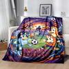 Bluey's Soccer Celebration Personalized Text Blanket Cozy Customizable Blanket Warmthful Decor Great for Sofa Office Chair Bed Picnics