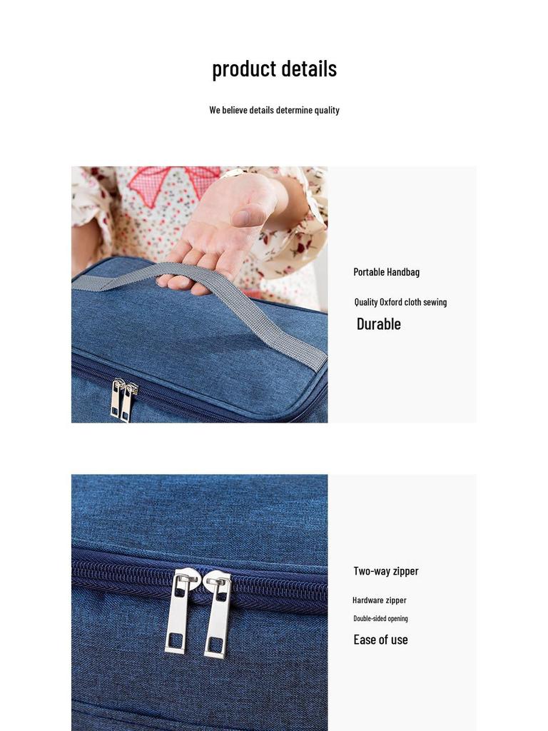 Skládací izolovaná taška na ledové obklady pro pikniky a obědy