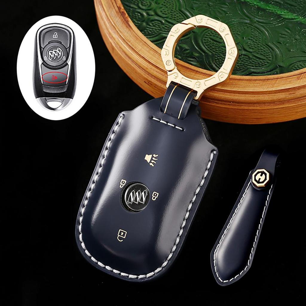 Suitable for Buick Jun Vietnam Cora Gl6gl8 Handmade Cowhide High-End Car Key Cover Keychain