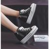 Women's Canvas Flat Shoes New Spring/autumn Double-sided Zipper Board Shoes Korean Style Versatile Thick Sole Sneakers