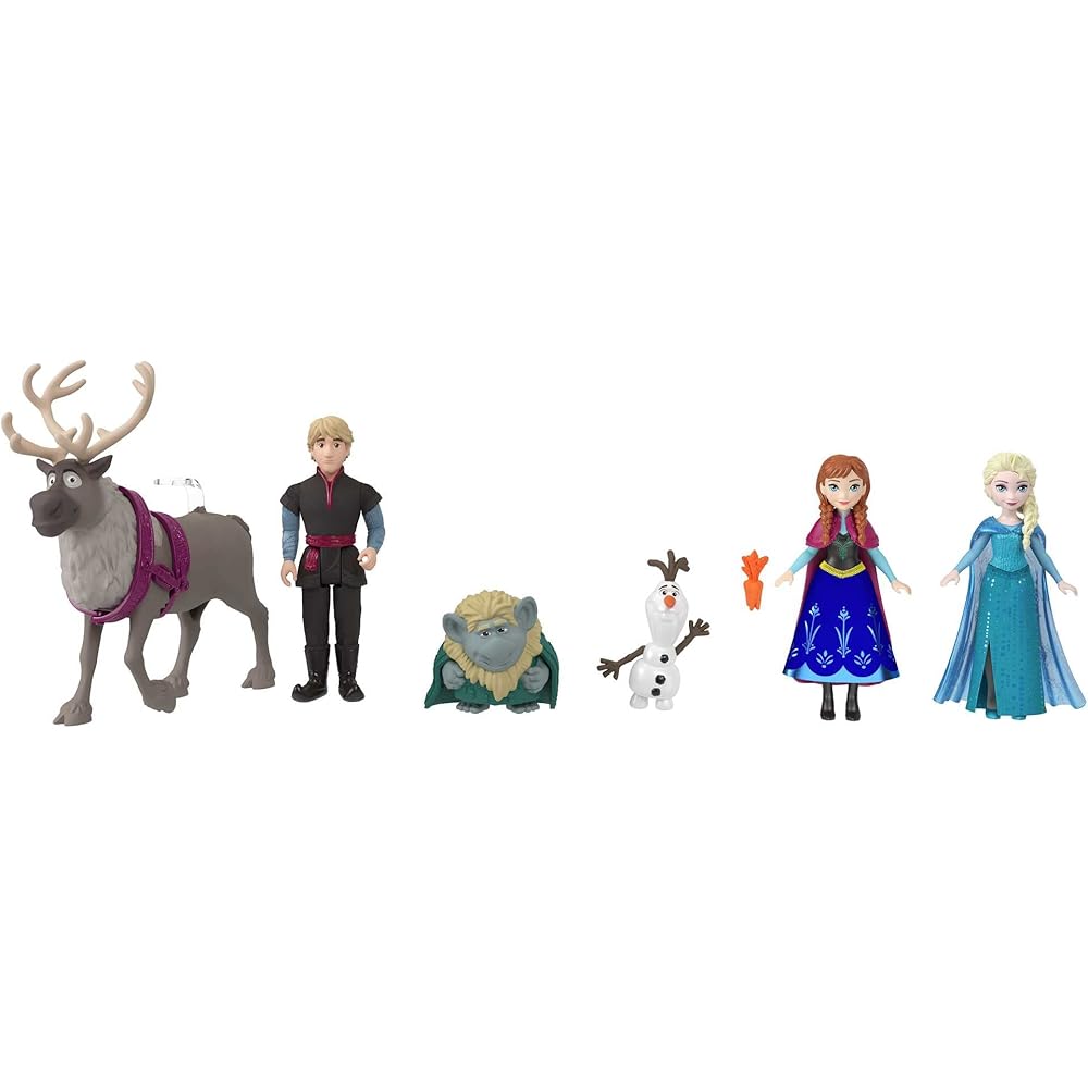 Mattel Disney Frozen Classic Storybook Mini Doll Playset for Ages 3 and Up