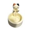 Cute Cat Candle Holder Decoration Creative Aromatherapy Candle Holder Durable Resin Home Courtyard Decoration Candle Holder Art