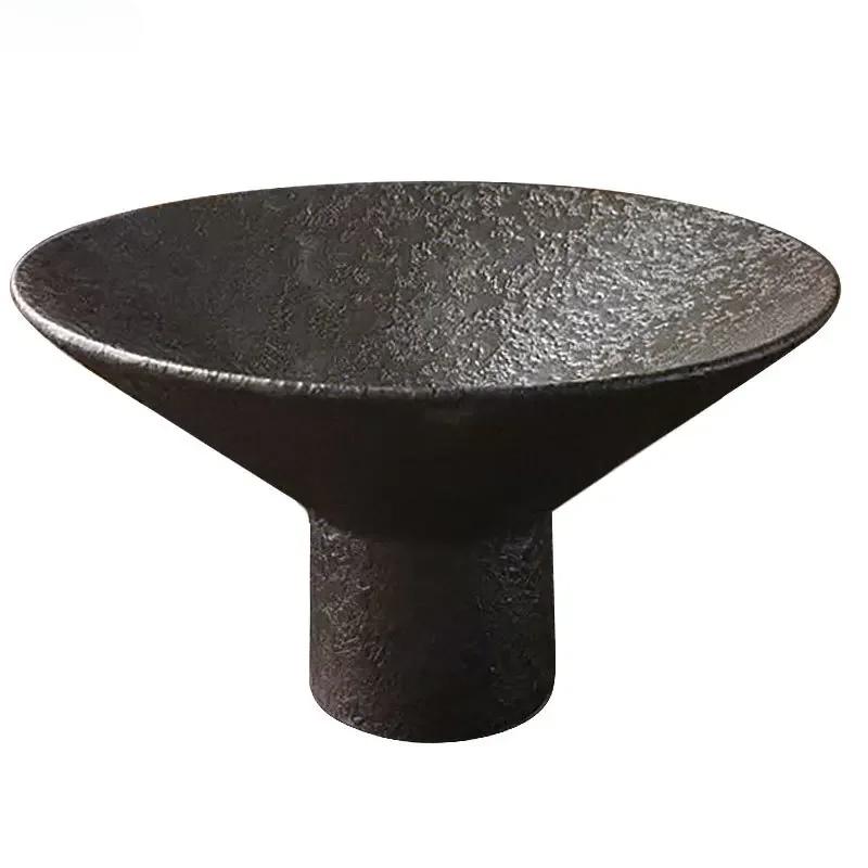 Ceramics Dinner Plate Tall Pasta Plates Salad Bowls Soup Basins Creative Restaurant Home High Feet Tableware Snack Dessert Trays