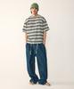 STUDIO TOMBOY [Men] Striped Crew Neck Short Sleeve T-Shirt_Black 9156222317