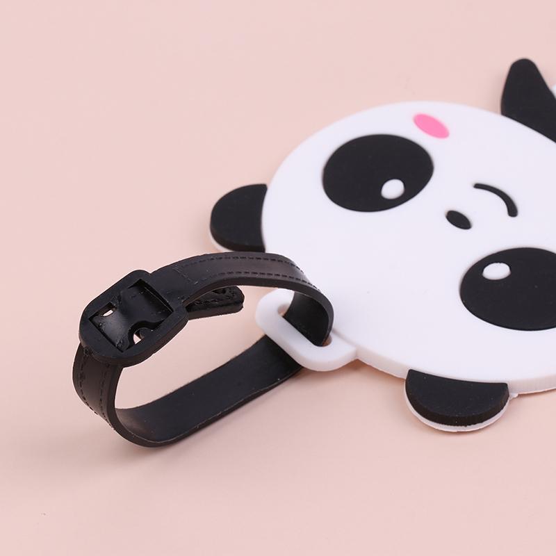 1Pc Luggage Tag Cute Corgi Panda Suitcase Portable Travel Label Accessories