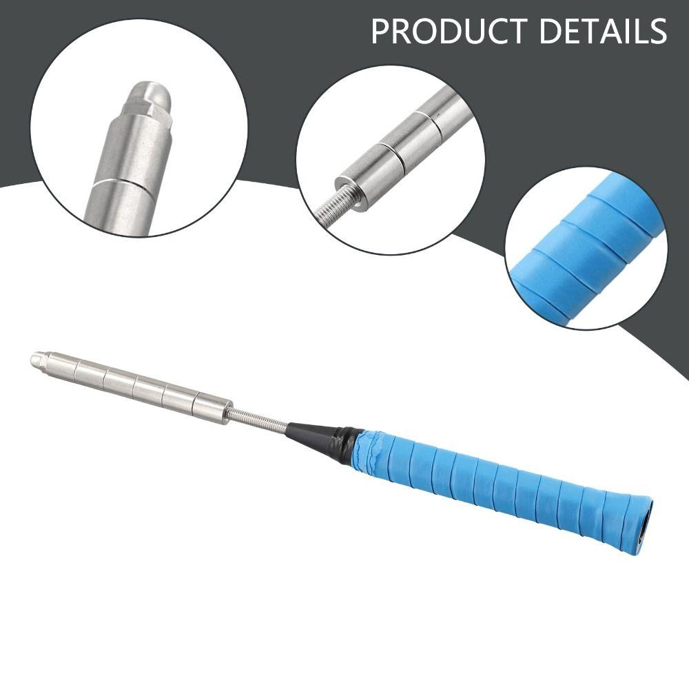 Stainless Steel Badminton Training Stick Training Tool Badminton  Sport Equipment