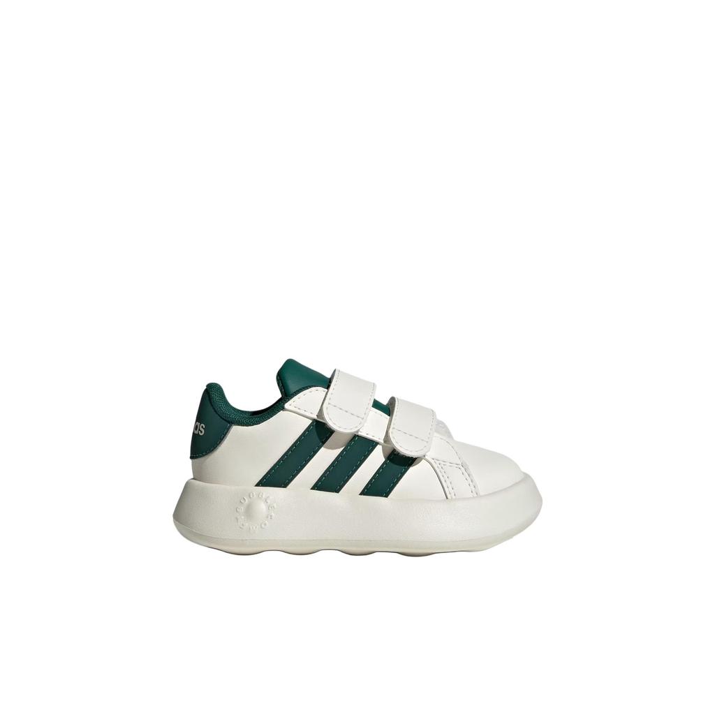 adidas Grand Court 2.0 Fashionable Comfortable Low-Top Walking Shoes Baby Sneaker White Green JQ7996