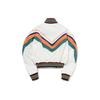 Li Ning Sports Fashion Series Logo Print Color Block Woven Stand Collar Jacket Women Jacket White AJDQ476-1
