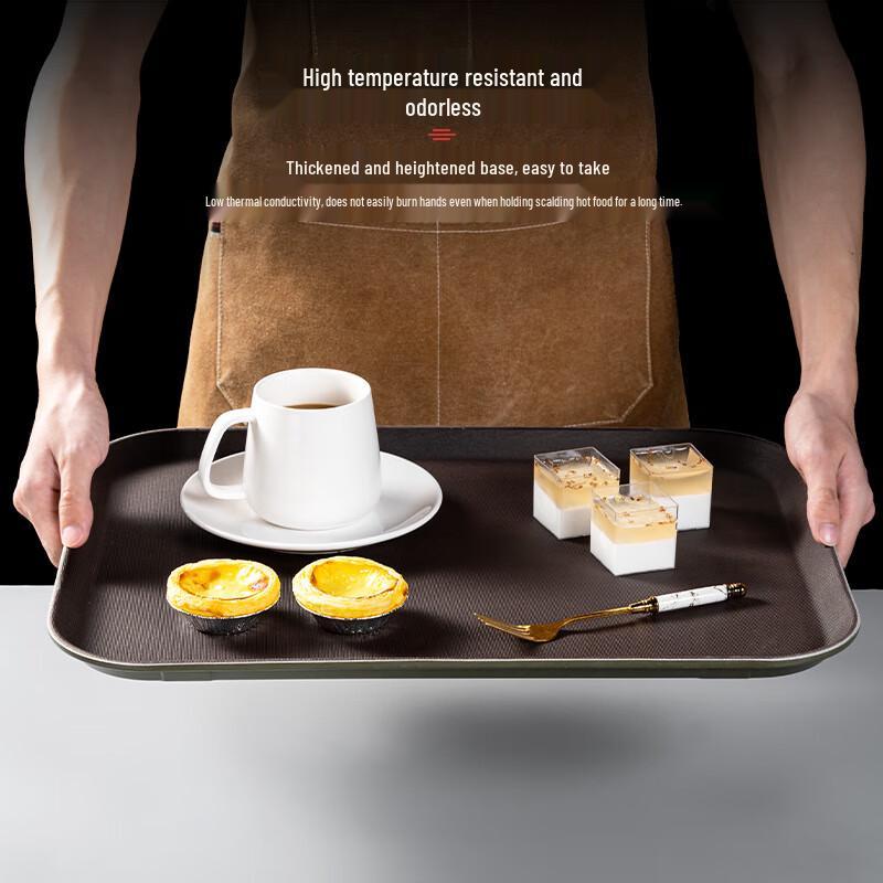 Rectangular Wooden Serving Trays for Hotel Use