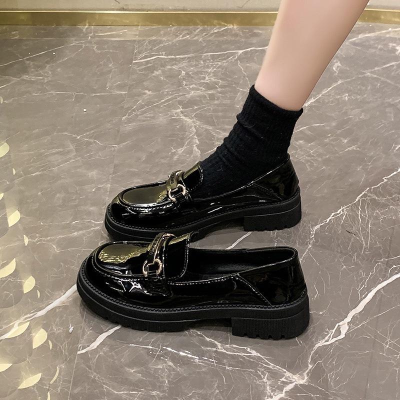 New Soft-soled Student Casual Loafers for Women's Leather Shoes