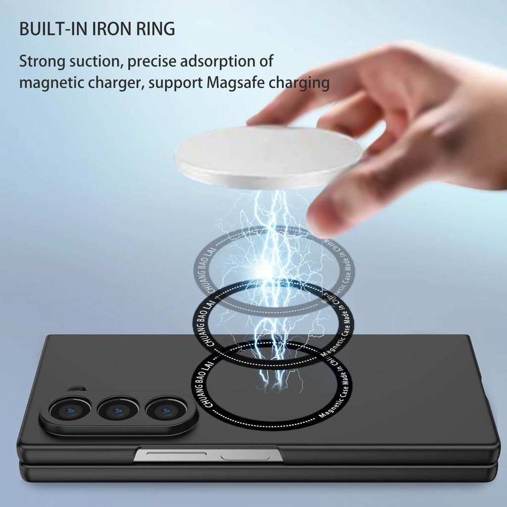 Shockproof Wireless Charging Anti-Dust Hard Cover Case for Samsung Galaxy Z Fold7 5G Fold 7 Fold6 Fold 5 6 4 3 Fold4 Fold5 Fold3