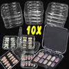 1/10pcs Transparent Earring Bracelet Boxes Organizer Holder Acrylic Jewelry Storage Box Container Nail Display Packaging Case