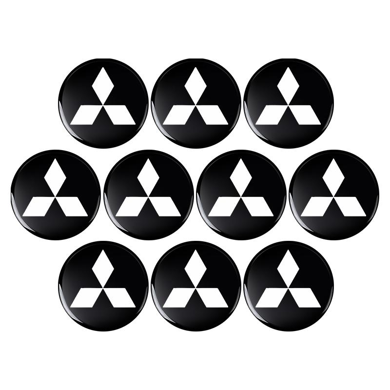 Car Stickers Mitsubishi Dedicated Key Shell Emblem Paster For Mitsubishi Outlander Lancer 10 9 ASX RALLIART Eclipse L200 Pajero
