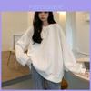 Womens Oversized Hoodie Sweater With Piping And Round Neck For Casual Spring Wear