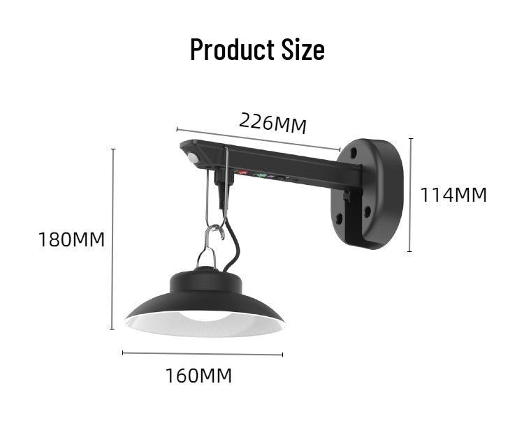 Solar Pendant Light: Waterproof Outdoor Courtyard, Aisle & Street Lighting