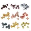 7 Pcs. Vintage D4 D20 Metal Cube For Board Game, Zinc Alloy