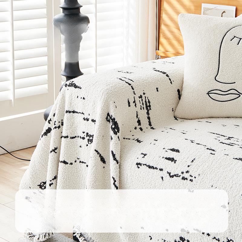 Semplice Copridivano Universale Tutto Incluso Antiscivolo Copridivano Copripolvere Coperta da Soggiorno Trapunta
