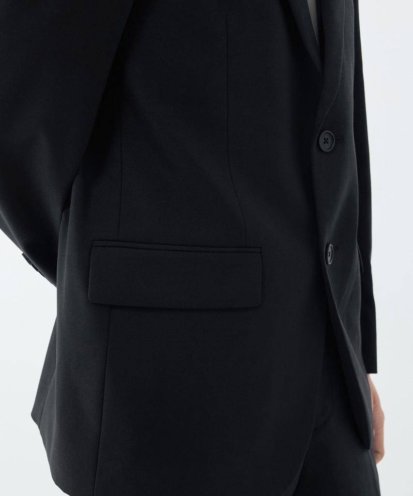Musinsa Standard Wool Blend Relaxed Basic Blazer [Black]