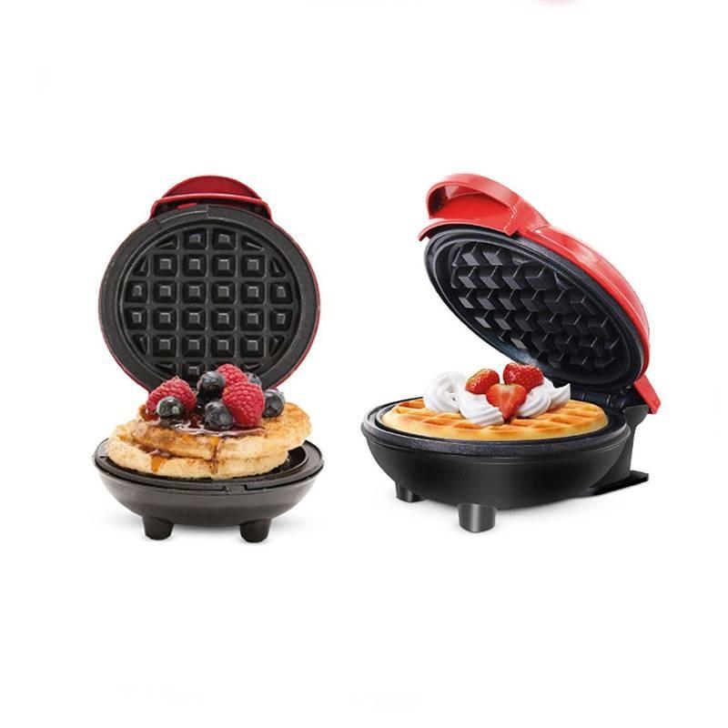 Mini Waffeleisen Antihaft Kompakt Heimgebrauch Kinder Backgerät Mit Logo Zum Frühstückskochen