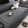 Solid Plush Sofa Mantou Cushion Super Soft Anti Slip Protection Seat Cushion for All Seasons Sectional Armless Sofa Protector