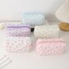 Fabric Pencil Case With Floral Pattern Large Capacity For Stationery Storage