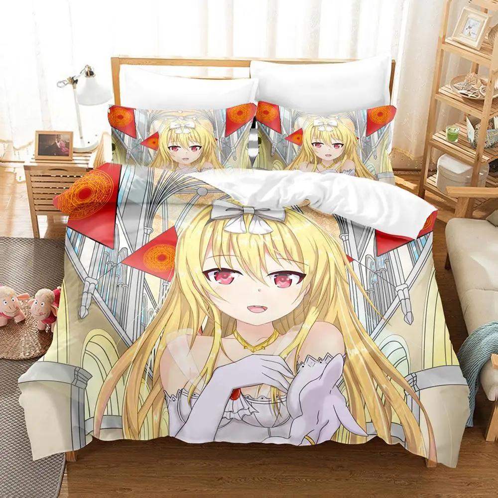 3D Anime Arifureta From Commonplace To World's Strongest Bedding Set Duvetcover Quilt Cover Pillowcase Comforter King Queen Size