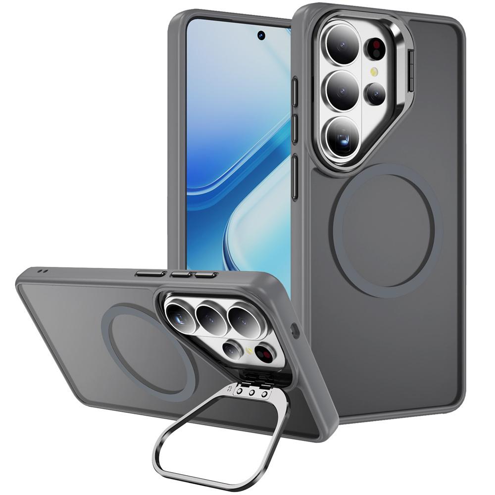 Invisible Lens Holder For Magsafe Translucent Phone Case For Samsung S26 S25 Edge FE S24 Ultra Plus Wireless Charge Matte Cover